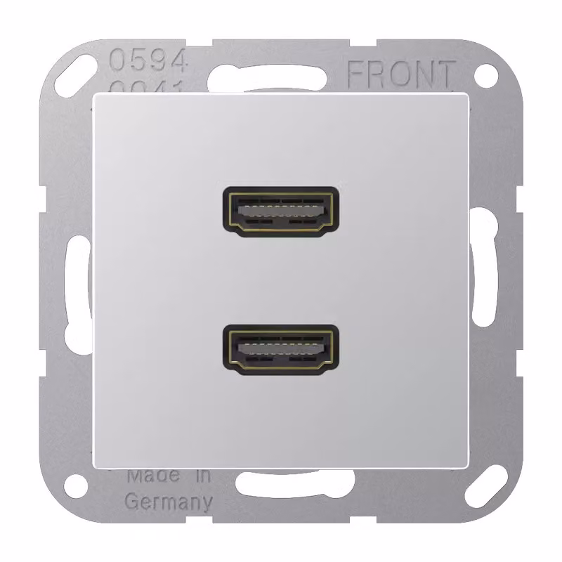 Jung MAA1133AL 2 x HDMI in alluminio