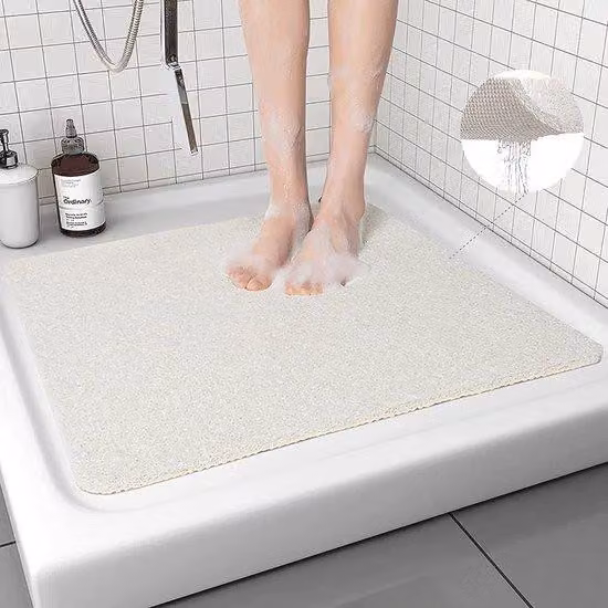 Tappetino da doccia antiscivolo morbido con effetto massaggiante per il bagno