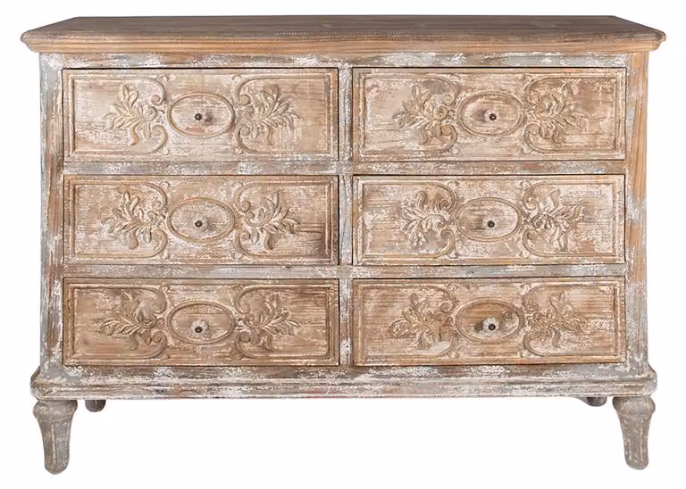 Credenza Clayre & Eef 95x38x90 cm legno verde