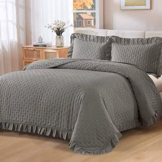 Ibenzoa® Copripiumino da Letto Completo 3 pezzi, 220 x 240 cm – Copripiumino per letto matrimoniale con 2 federe 50 x 75 cm, poliestere super morbido, ipoallergenico e traspirante