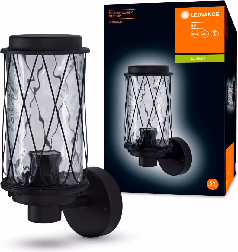 Endura Classic Cage Up E27 Bk Ledv