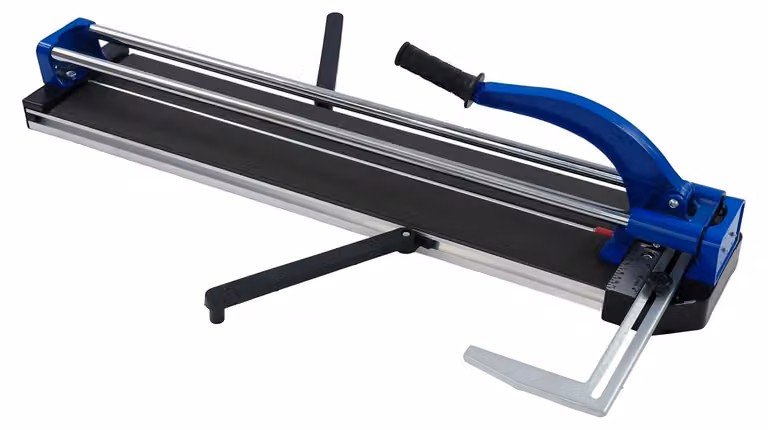 Tagliapiastrelle manuale - Modello 800F - Lunghezza di taglio: 80 cm - Altezza di taglio: 15 mm - Doppia guida - Guida laser - Adatto per piastrelle, gres porcellanato, vetro - Colore: blu