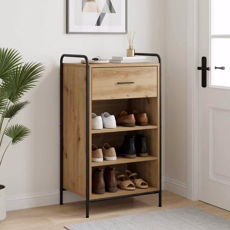 vidaXL Mobile per scarpe 51 x 36,5 x 93 cm Legno ingegnerizzato