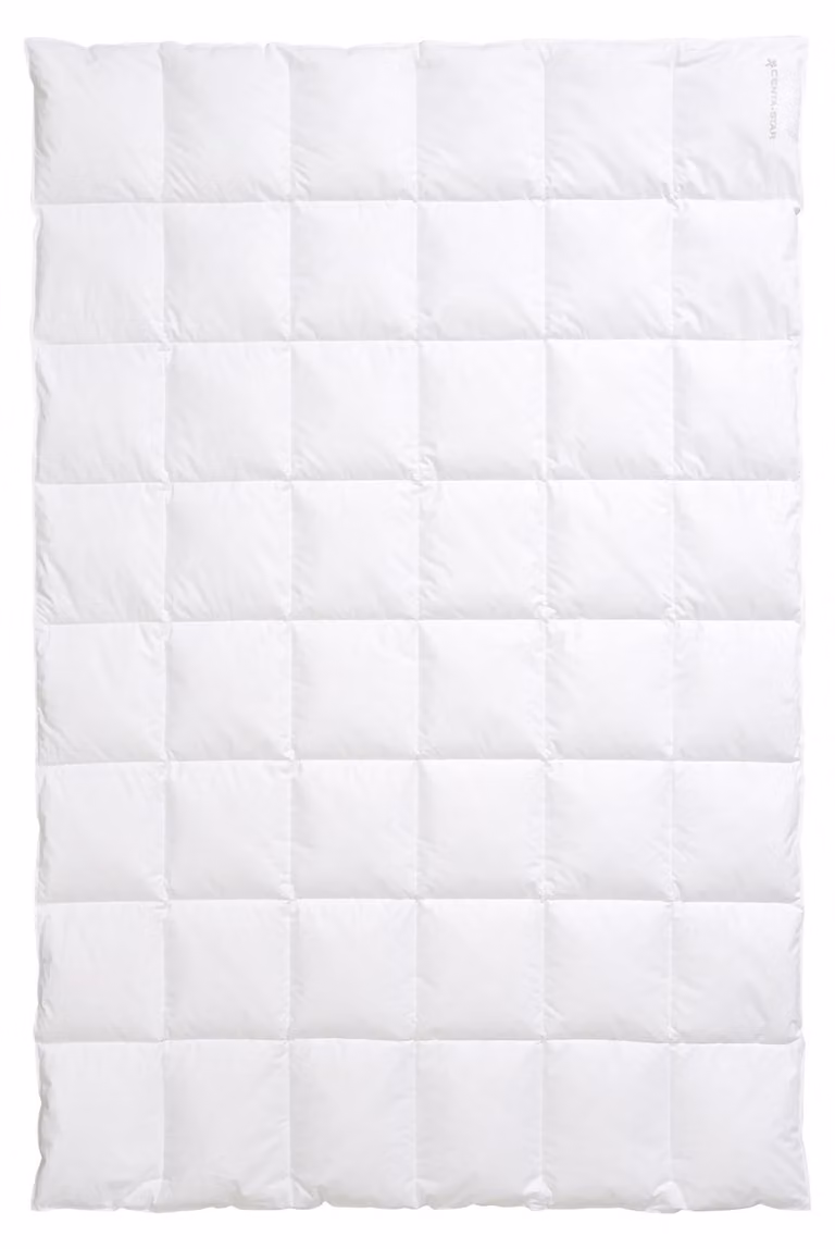 Piumino singolo 135x200 cm, bianco, leggero, 100% piumino