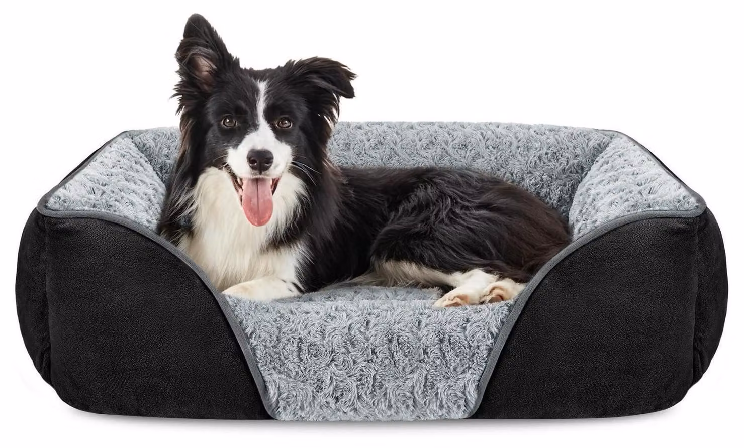 Cuccia per cani, lavabile, dimensioni 76x61x23 cm, colore nero, adatta a cani di taglia media