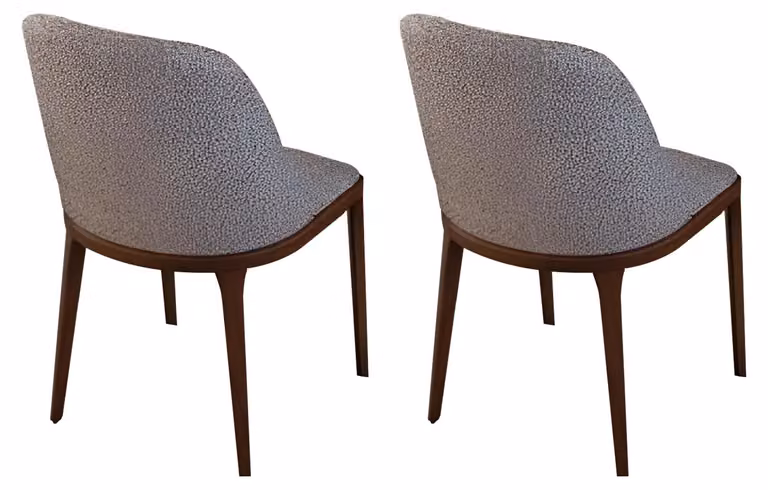 Eleganter Stuhl-Set Designer Sitzstühle Exklusive 2x Polsterstühle
