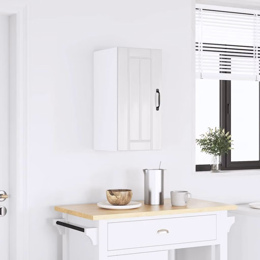 Pensile da Cucina Lucca Bianco Lucido in Legno Multistrato