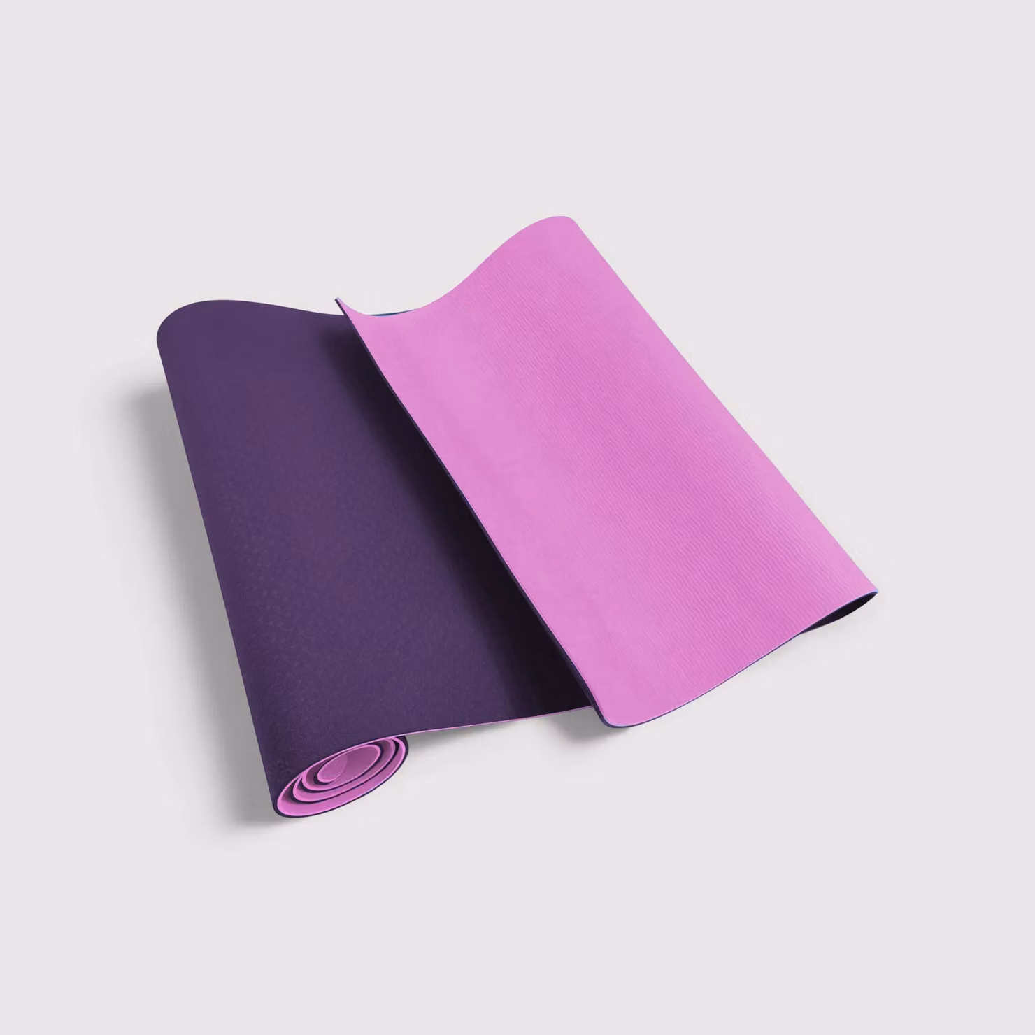 Tappetino da yoga rosa e viola antiscivolo per casa o esterno