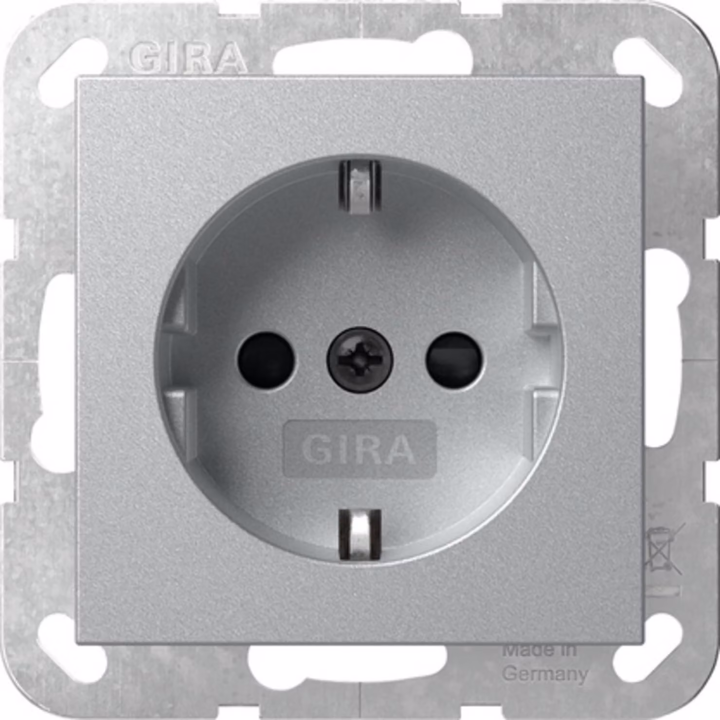 Presa in alluminio Luci LED - Contatto di protezione della presa 475526