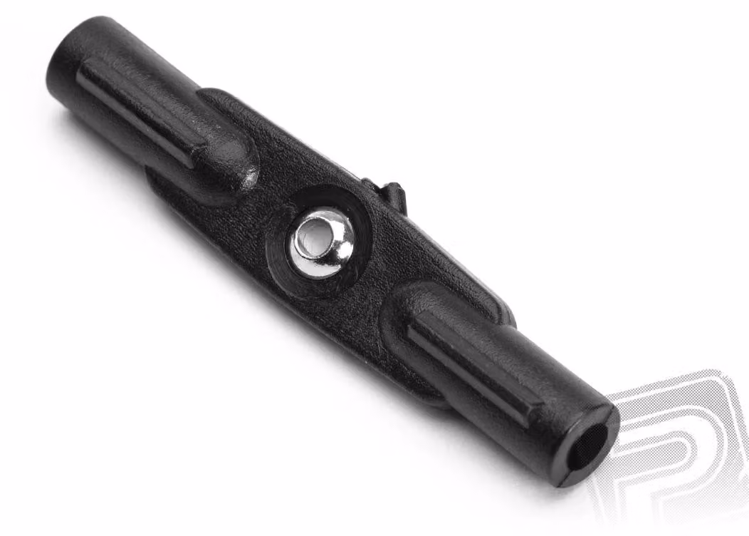 Sfere doppie in plastica M3 con sfera in ottone e foro di 2,0 mm, confezione da 100 pezzi.