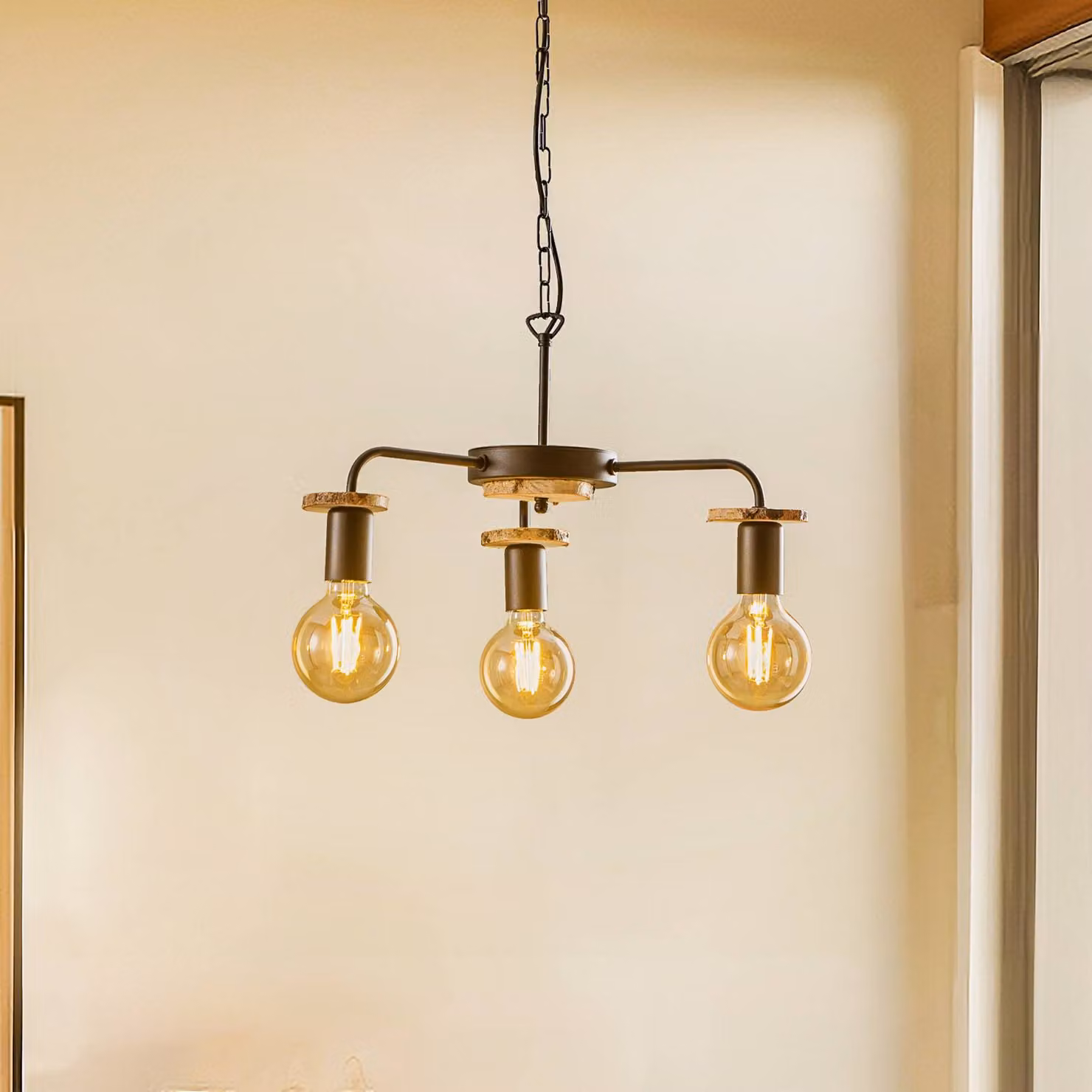 Lampada a sospensione Yorik Lamkur, dimmerabile, Nero, Soggiorno / Sala da pranzo, Metallo, Moderno, Lampada a sospensione