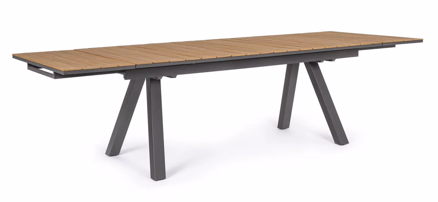 Tavolo ELIAS allungabile gambe antracite 203/293×100 cm