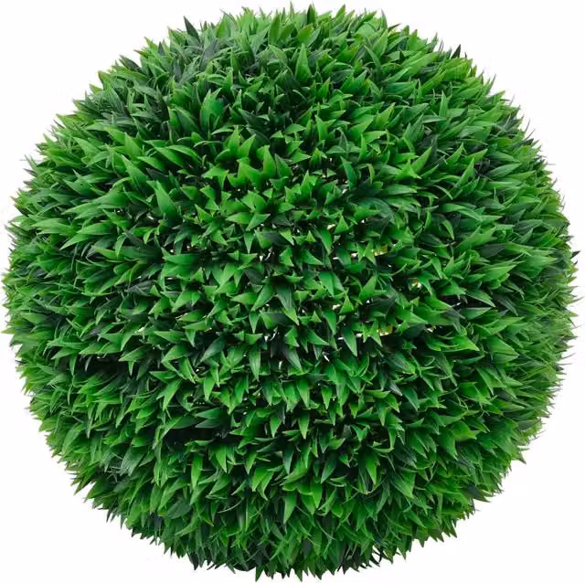 Set di 2 Sfere di Bosso Artificiale Verdi DESIGN IN, Diametro: 55 cm