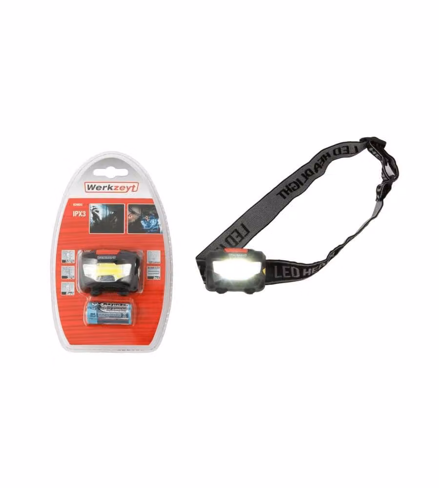 MASIDEF Torcia LED Frontale 120 Lumen Multicolore Fascia Regolabile