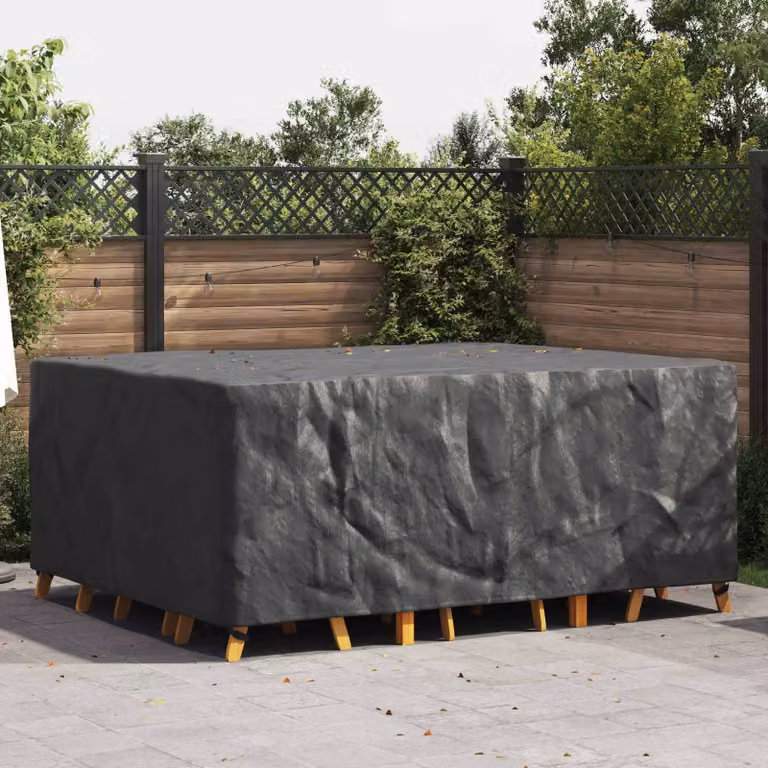 Copertura per mobili vidaXL impermeabile, colore nero, L: 220 cm, P: 190 cm, H: 85 cm