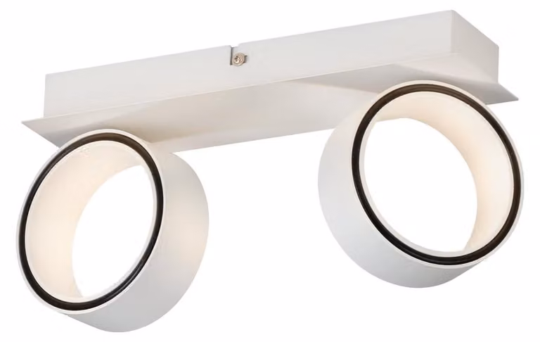 Faretto LED da parete e soffitto Albariza bianco, modello: 2 luci