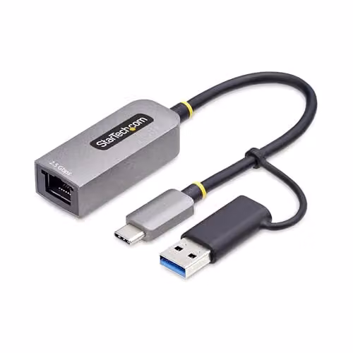 StarTech Adattatore di Rete USB-C a RJ45 Ethernet 2,5GbE NBASE-T, con USB-A