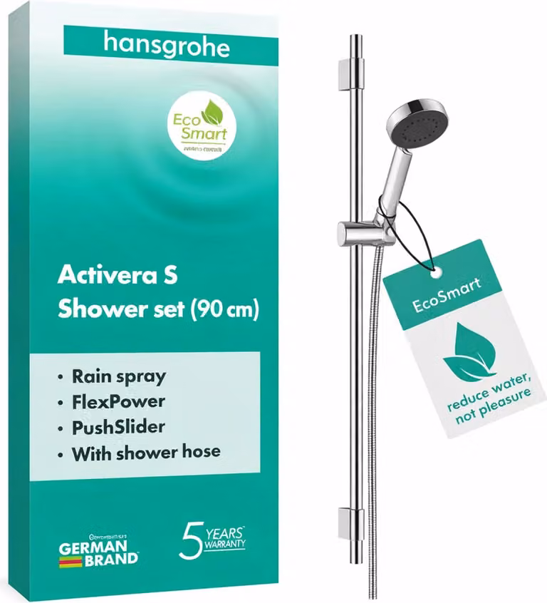 Set doccia hansgrohe Activera S 95 1jet EcoSmart con asta doccia 90 cm, cromato, 1 pz.