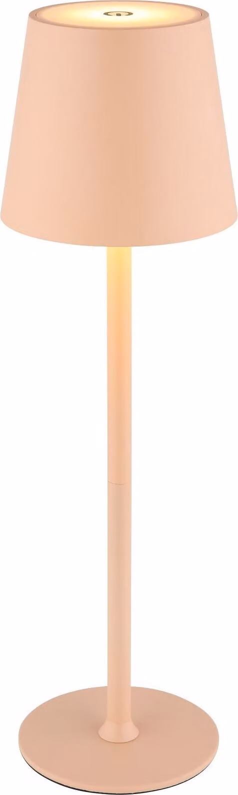 Lampada da tavolo cordless con batteria ricaricabile touch dimmer lampada da tavolo dimmerabile albicocca 58438P