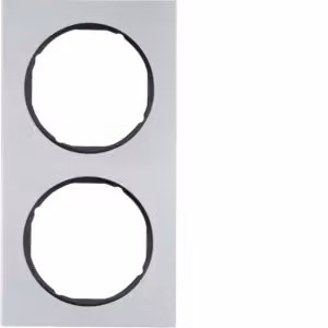 Telaio Berker a 2 attacchi R3 in alluminio nero 10122284