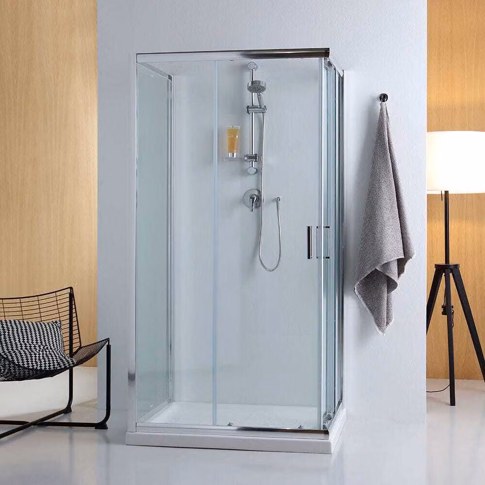 Box doccia 3 lati 70x70x70 con due lati scorrevoli ed un lato fisso