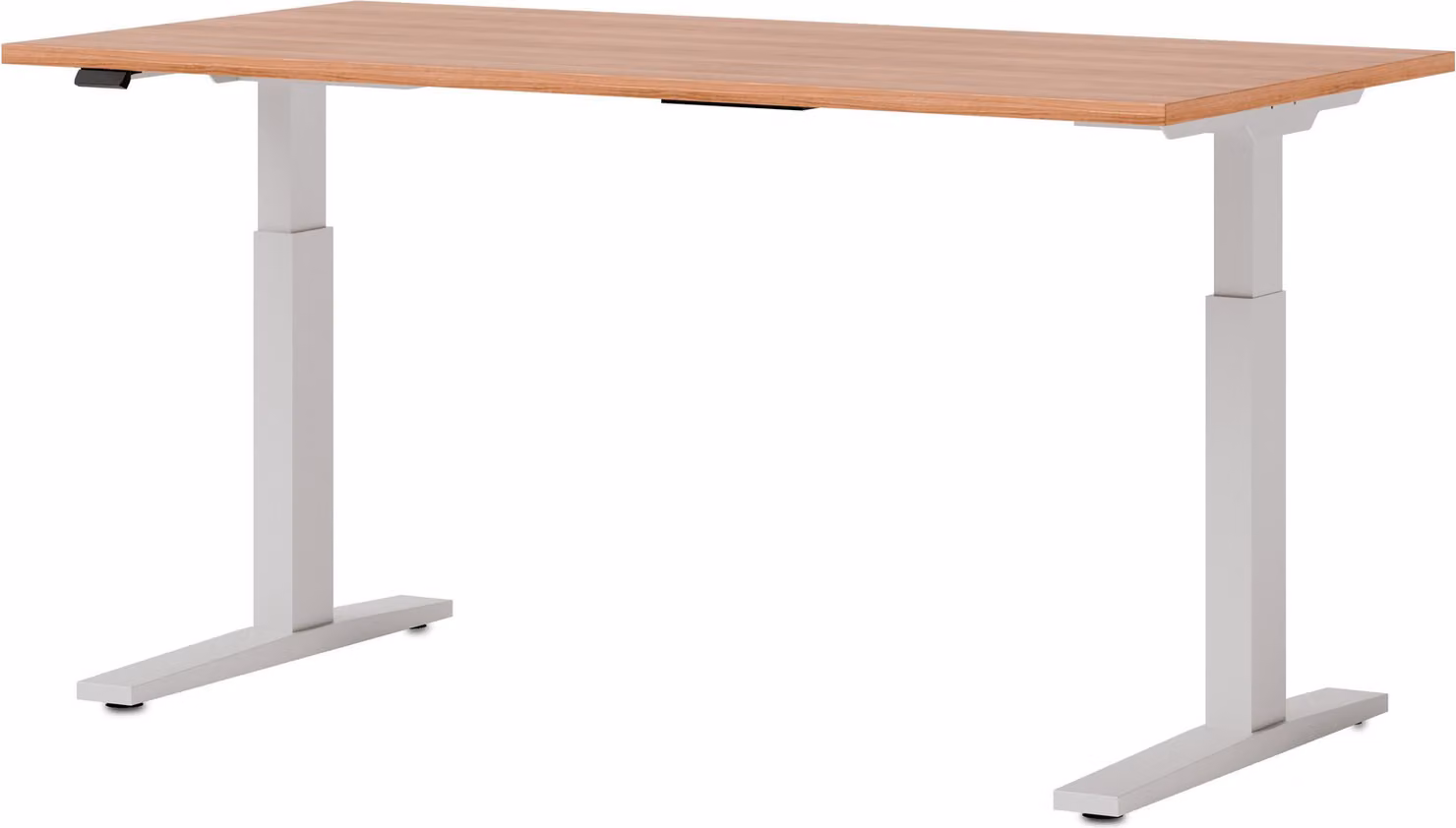 Scrivania Hammerbacher regolabile in altezza elettricamente 160x80 cm noce/bianco