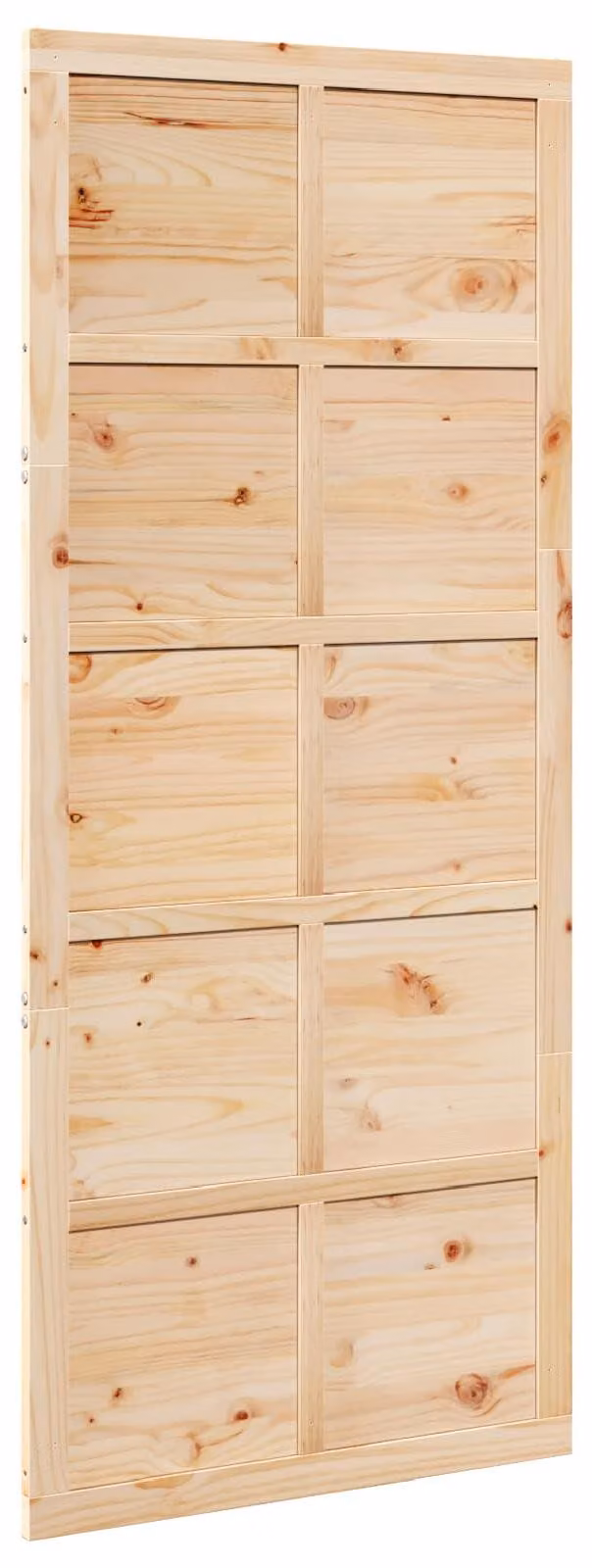 Porta del fienile Naturale 90 x 2,5 x 208 cm