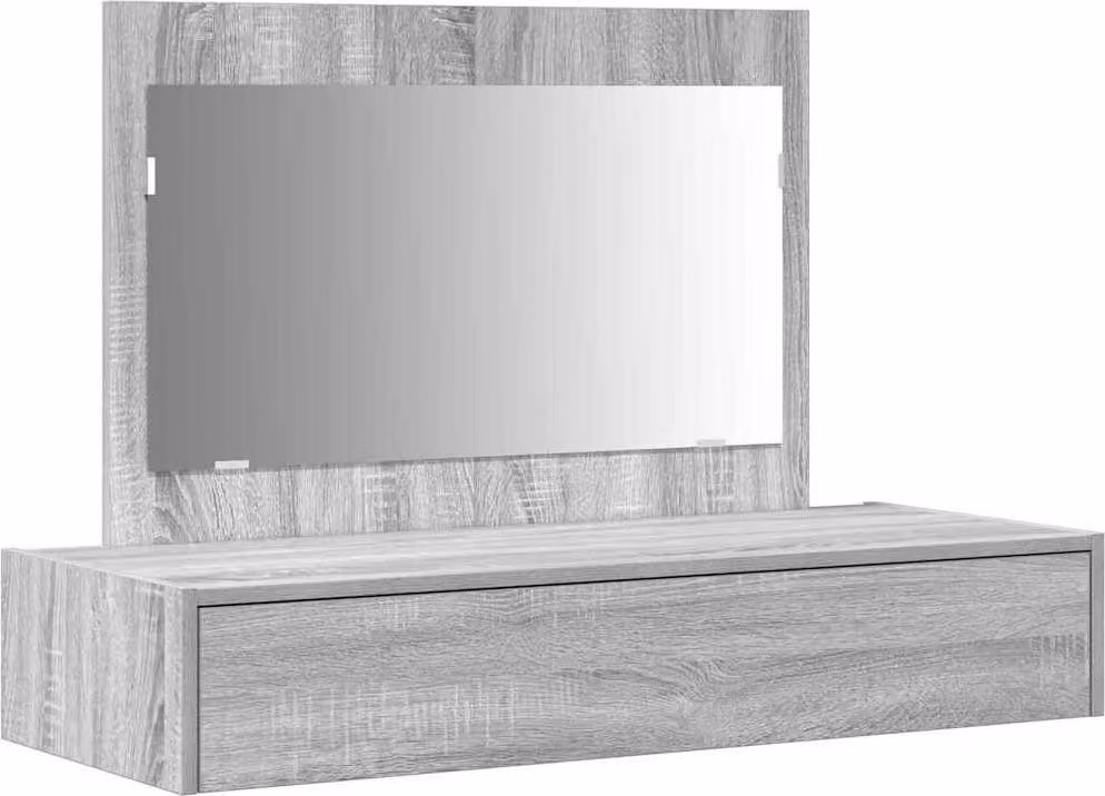 Tavolo da Trucco Grigio 100 x 40 x 70 cm Legno multistrato