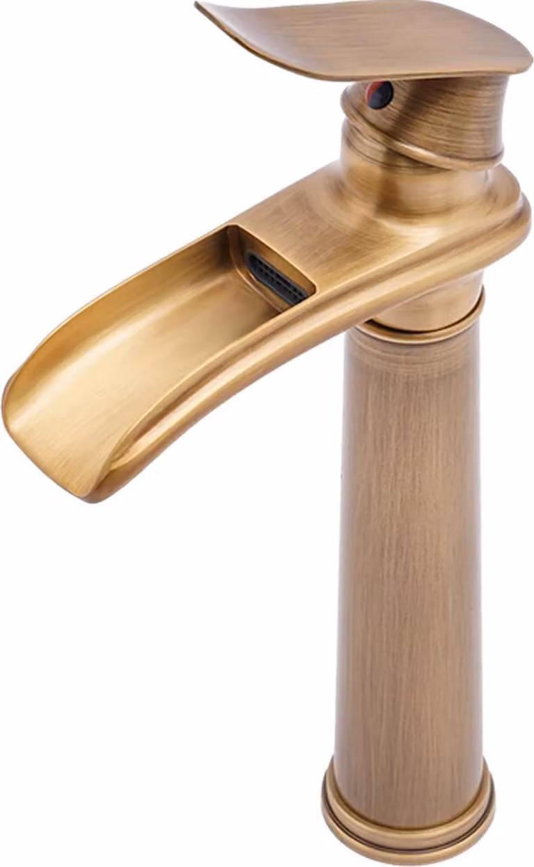 Rubinetto in ottone - Miscelatore monocomando - Antigoccia - Temperatura regolabile da 0 a 80 °C - Per bagno, cucina, doccia, lavandino