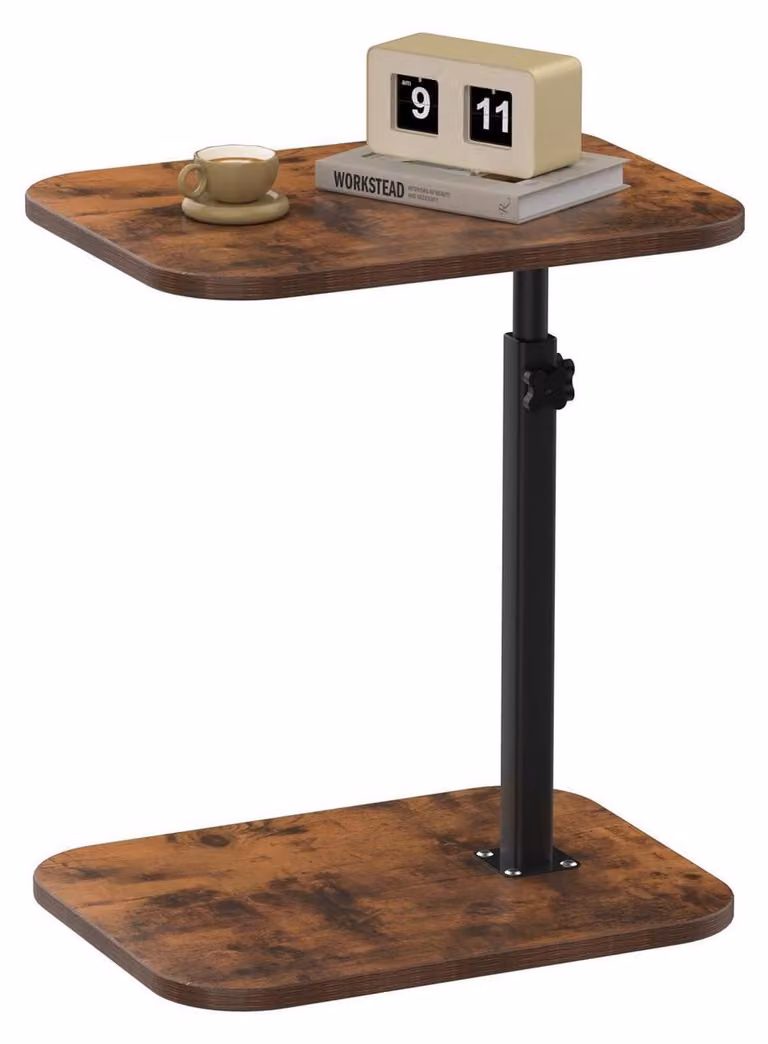 Scrivania da gaming, regolabile in altezza elettricamente, forma a C, legno laminato, 40 x 30 x 80 cm