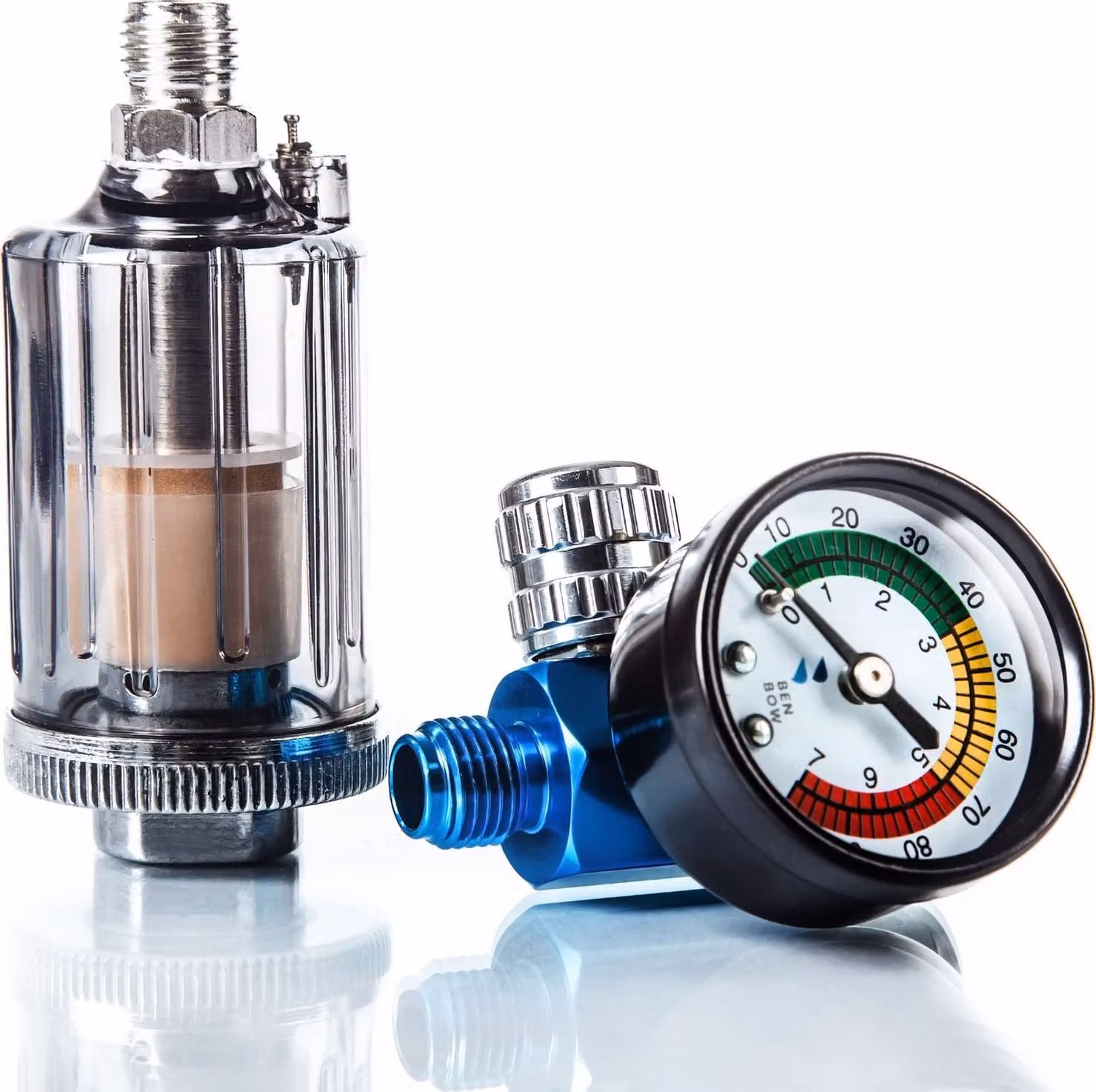 Regolatore di pressione con manometro Riduttore di pressione Filtro acqua olio Filtro separatore