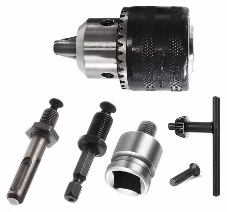 Set di accessori per trapano, da 1,5 a 13 mm, con adattatore SDS-plus, per martelli perforatori