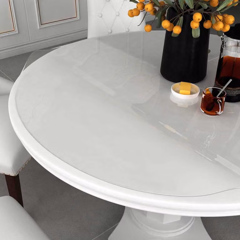 Protezione per tavolo trasparente vidaXL in PVC, Ø 70 cm, spessore 1,6 mm