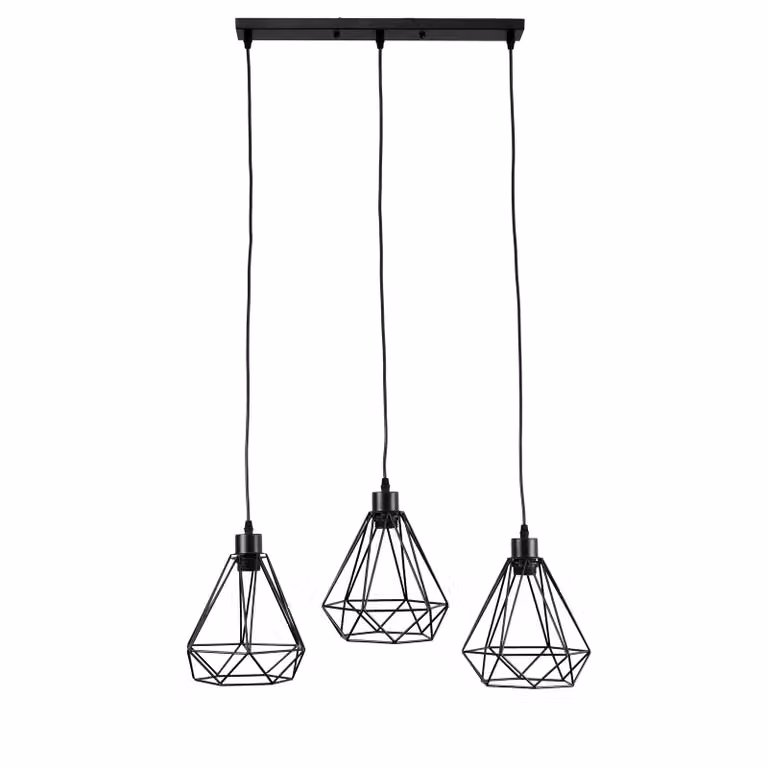 Lampada a sospensione Plafoniera ALAMBRA SORO 3xE27 nero EDO777195 EDO