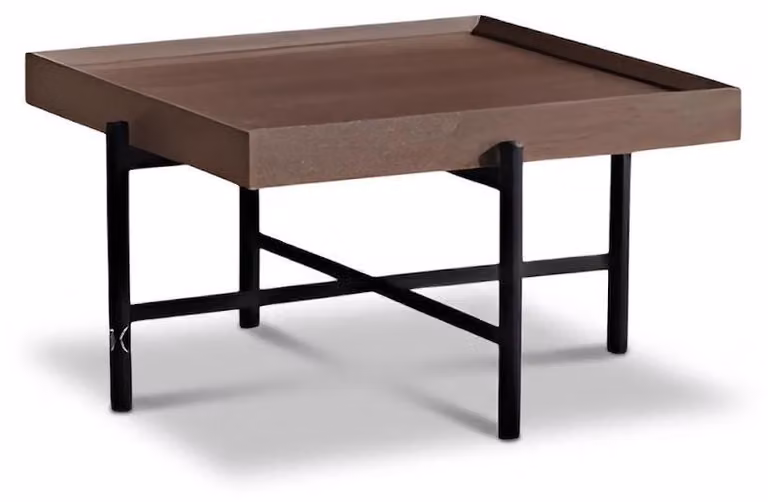 Tavolino moderno con piano in vetro | Elegante tavolino da soggiorno