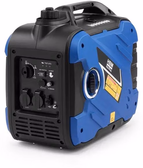 Generatore con inverter HBM con motore a benzina da 163 cm³, 230 V, 3400 W