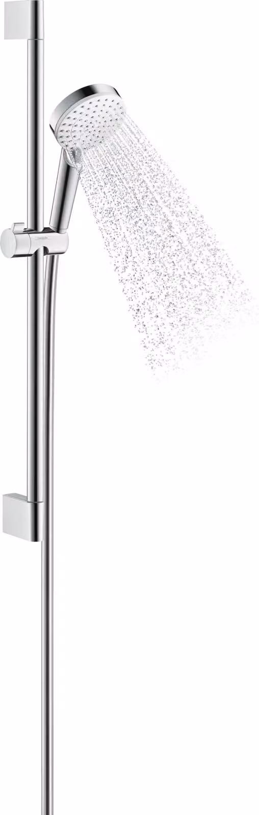 hansgrohe Ensemble de douche Crometta Vario Green 6 l/min avec barre de douche 65 cm, 2655555400, blanc/chrome, 26555400, 26555400