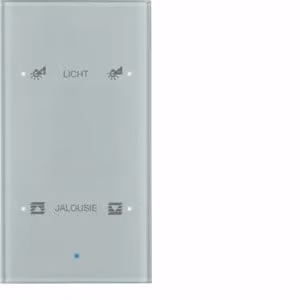 Berker 75142134 Sensore in vetro doppio Comfort, vetro e alluminio, sensore Berker TS