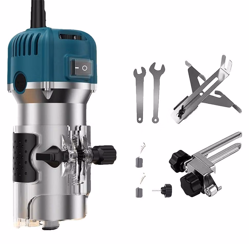 Fresatrice per legno, motore da 800 W, regolazione continua della velocità, 800 W