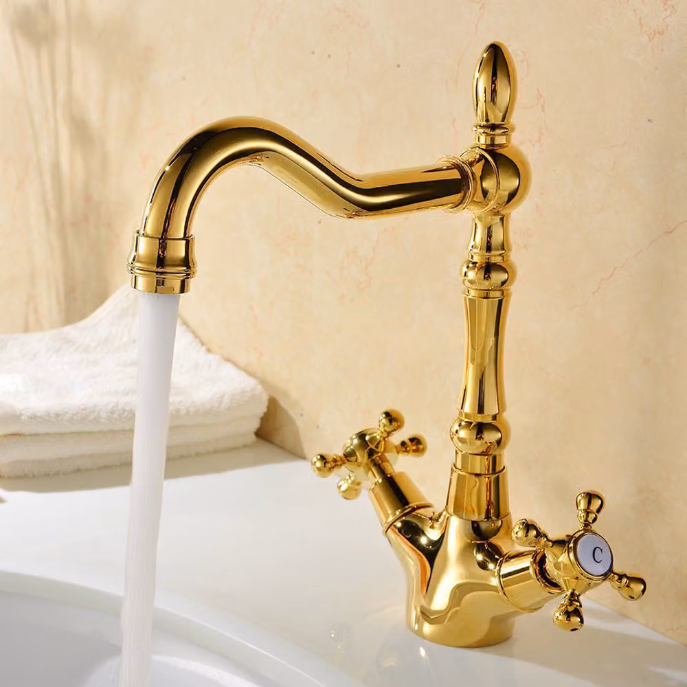 Rubinetto per lavabo, stile retrò, GOLDEN, ROMANA LAUFERI