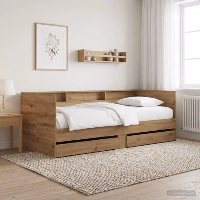 Daybed con cassetto Rovere Artigianale Legno ingegnerizzato 3429644