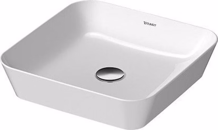 Duravit Cape Cod Évier à poser, 430x430 mm, sans table de robinetterie, sans trop-plein, 23404326001, 23404326001