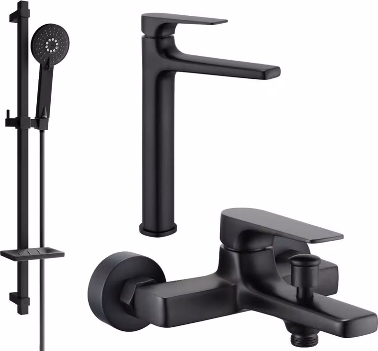 Mexen Lynx DQ40 set vasca, nero - 745913DQ40-70