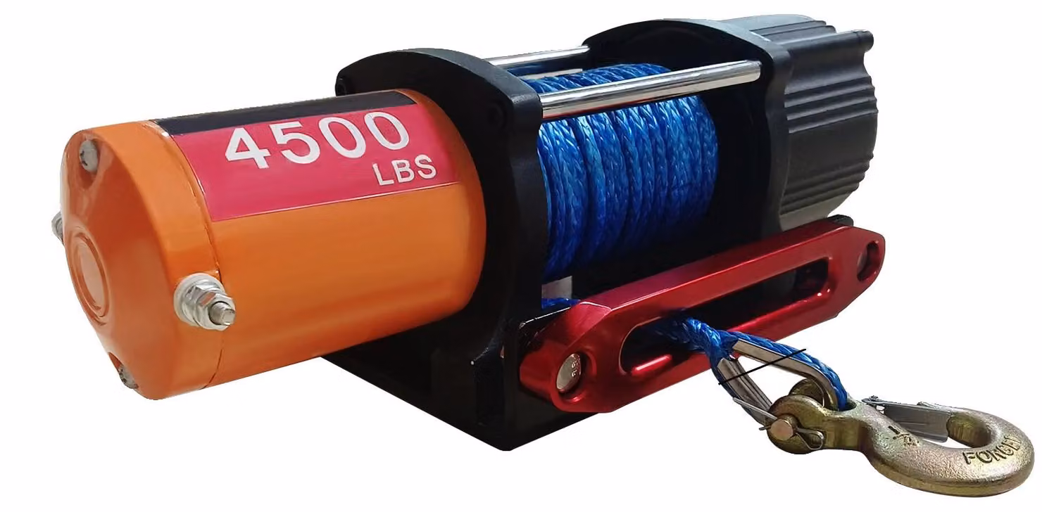 Verricello elettrico, capacità di carico 4500 libbre, design impermeabile, nylon 4500 libbre