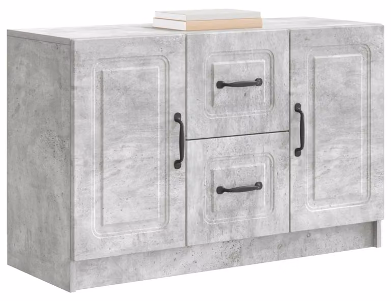 Credenza Grigio Cemento 89 x 34,5 x 57 cm Legno ingegnerizzato