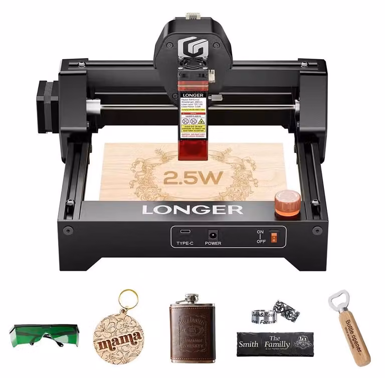 Incisore laser, alta velocità, precisione fino a 0,04 mm, RAY5 Mini 2,5 W