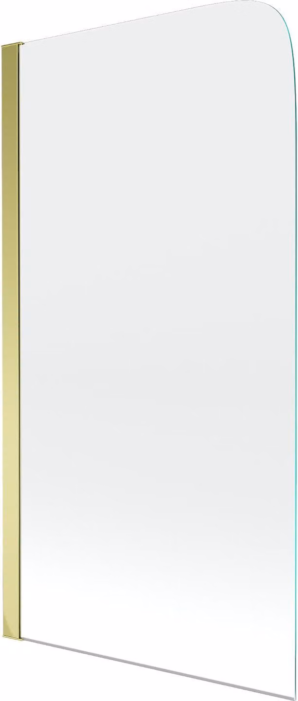 Mexen Felix paravento da vasca 1-anta 70 x 140 cm, trasparente, oro - 890-070-001-50-00