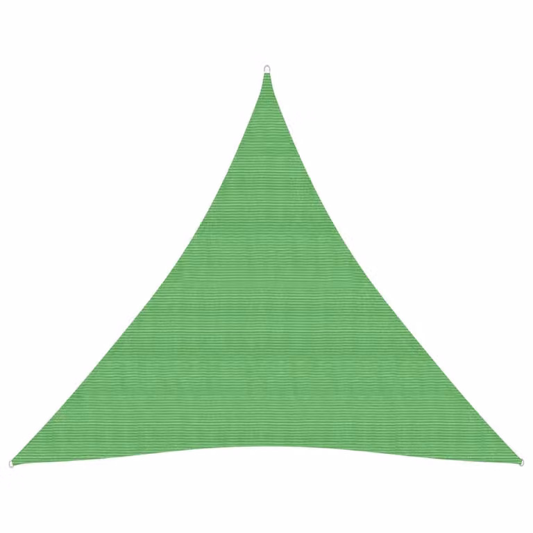 Tenda da sole 160 g/m² verde chiaro 3,6x3,6x3,6 m HDPE