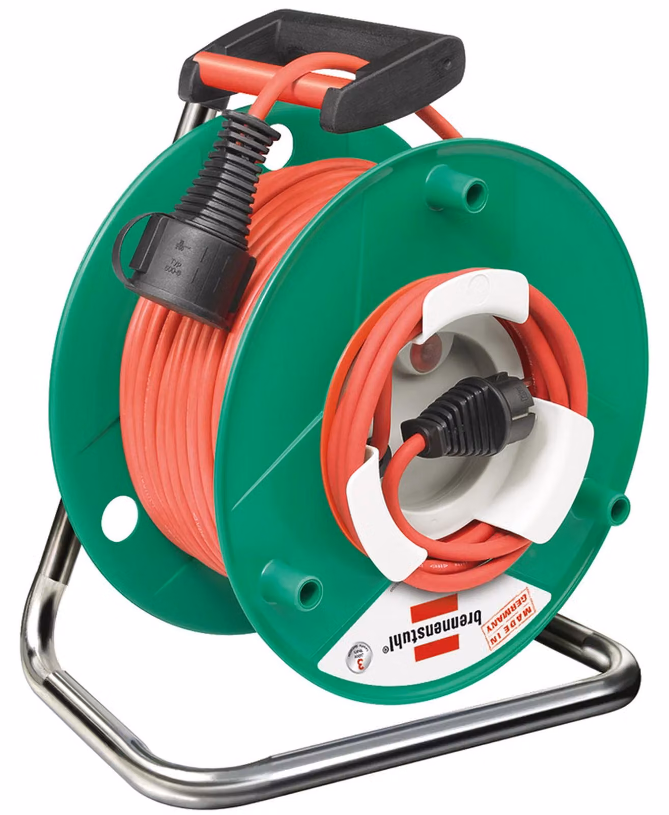 Brennenstuhl Garant G + Bretec, IP44, avvolgicavo industriale/da cantiere, 50 m, 1 pz.