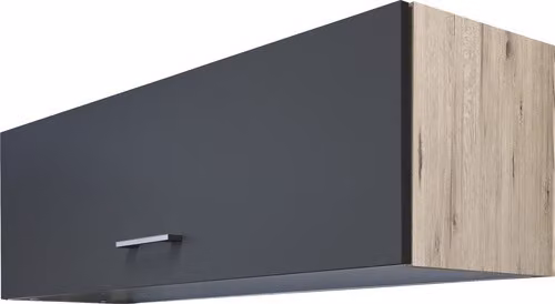 Mobile cucina superiore con anta a battente Flex Well Tiago larghezza 100 cm grigio basalto KHW